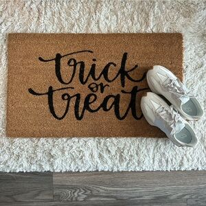 🎃 Trick or Treat Halloween Door Mat New with tags! Welcome mat fall decor